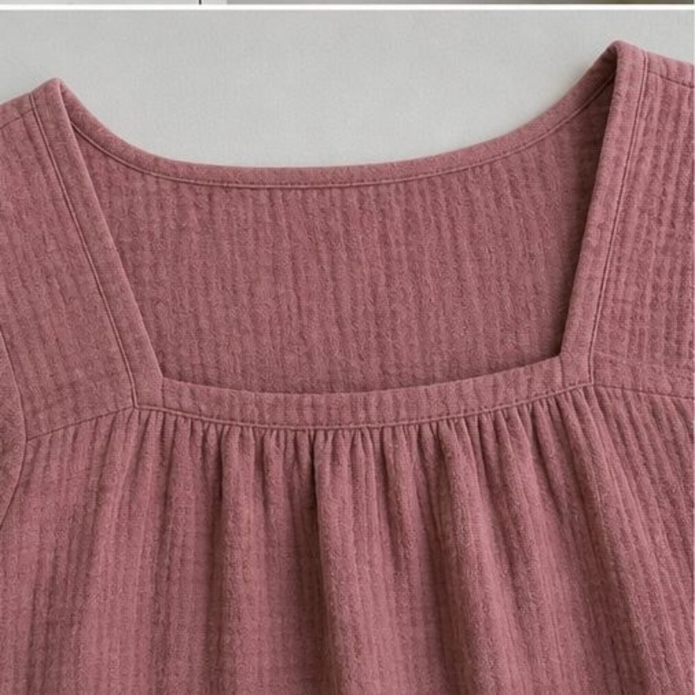 Rust Lace Trim Top - Picture 4 of 6